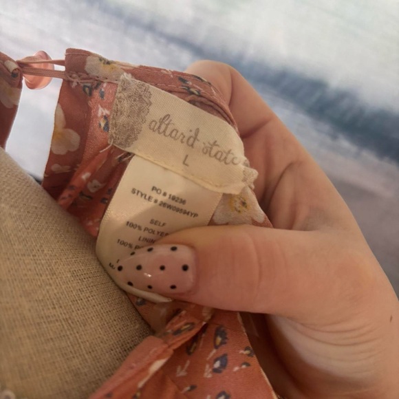 Orange floral Altard state dress - Picture 3 of 3